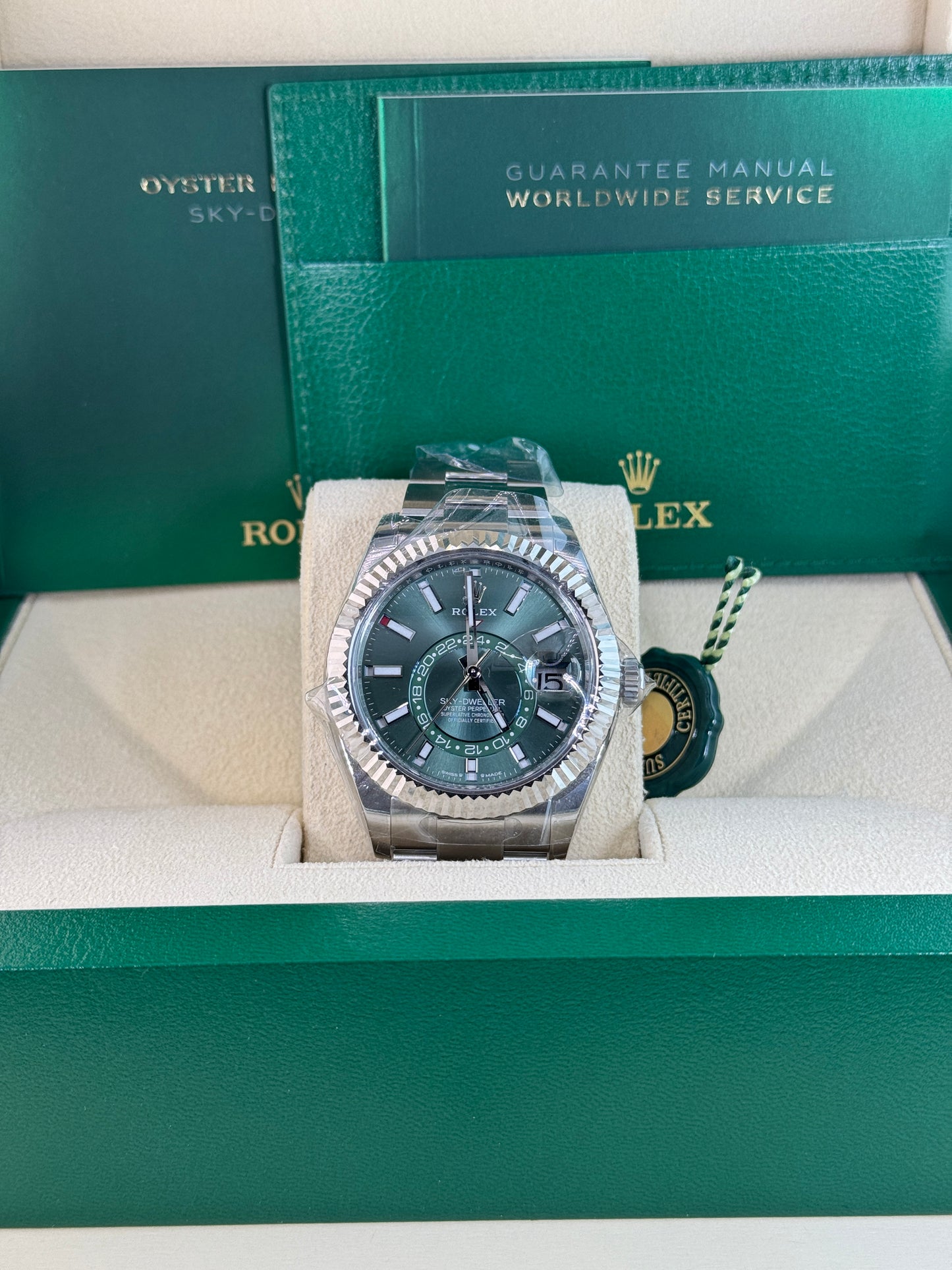 2025 Rolex Sky-Dweller Green Oyster