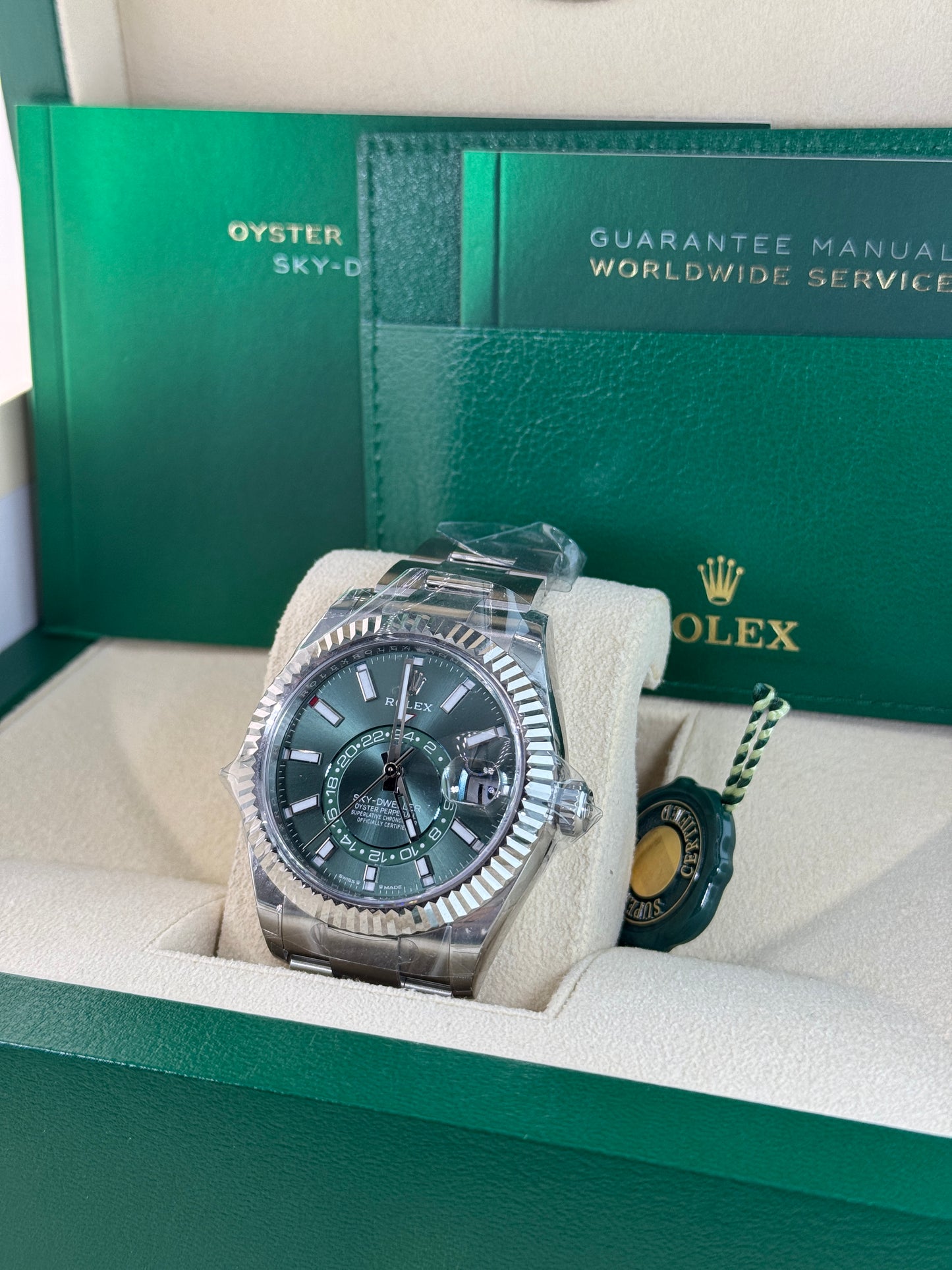 2025 Rolex Sky-Dweller Green Oyster