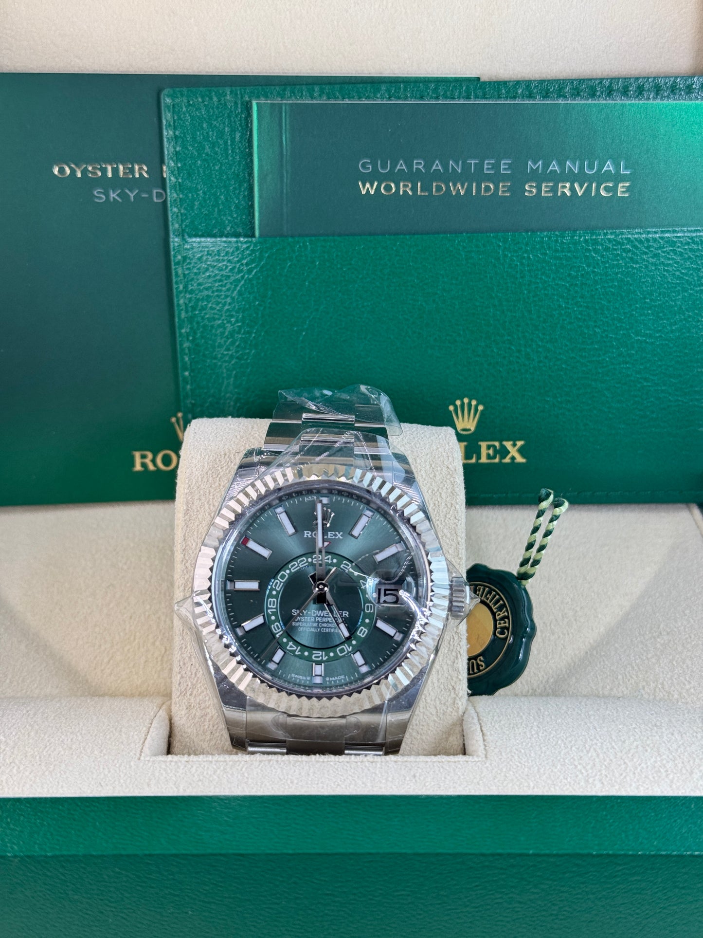 2025 Rolex Sky-Dweller Green Oyster