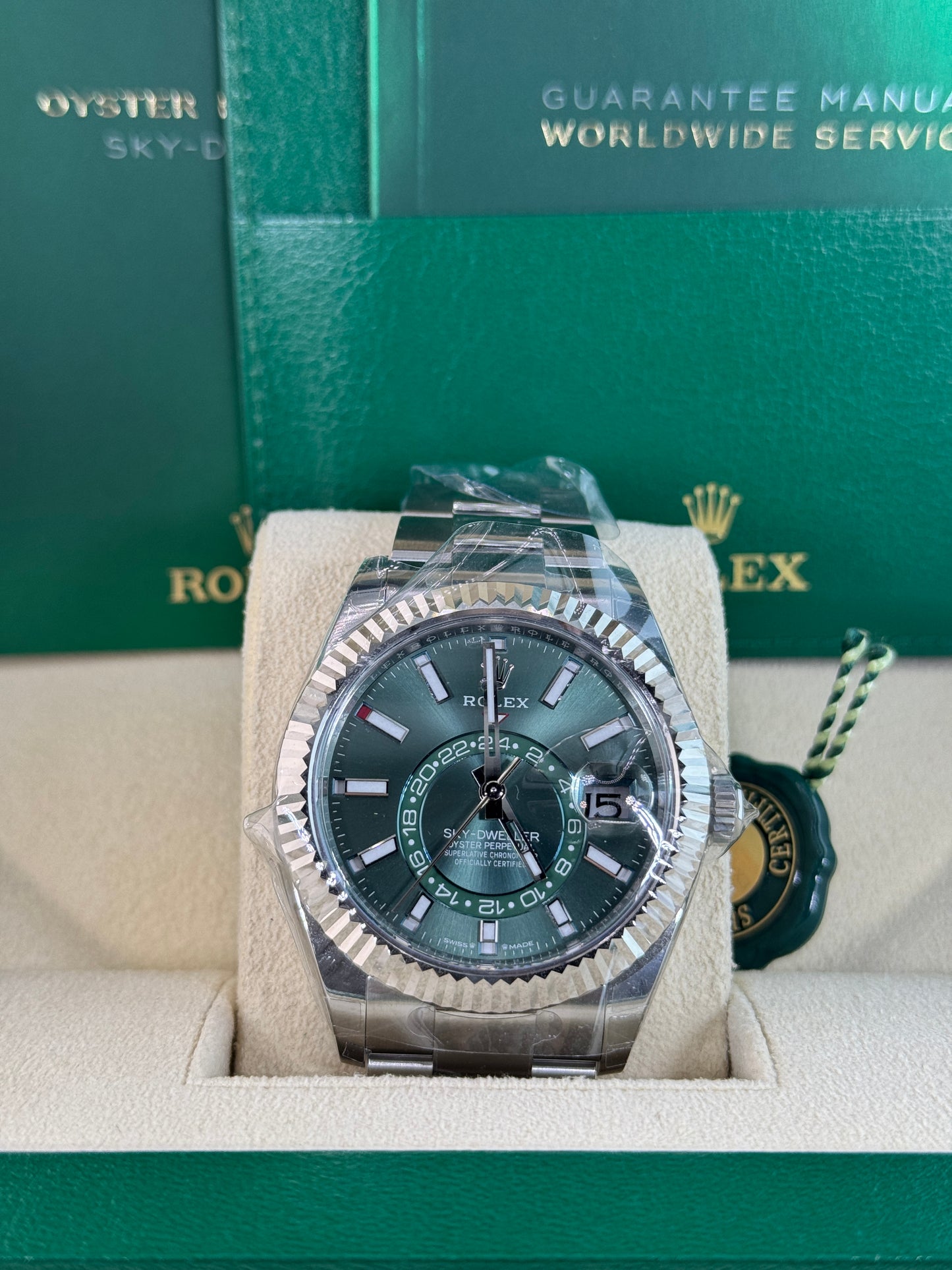 2025 Rolex Sky-Dweller Green Oyster