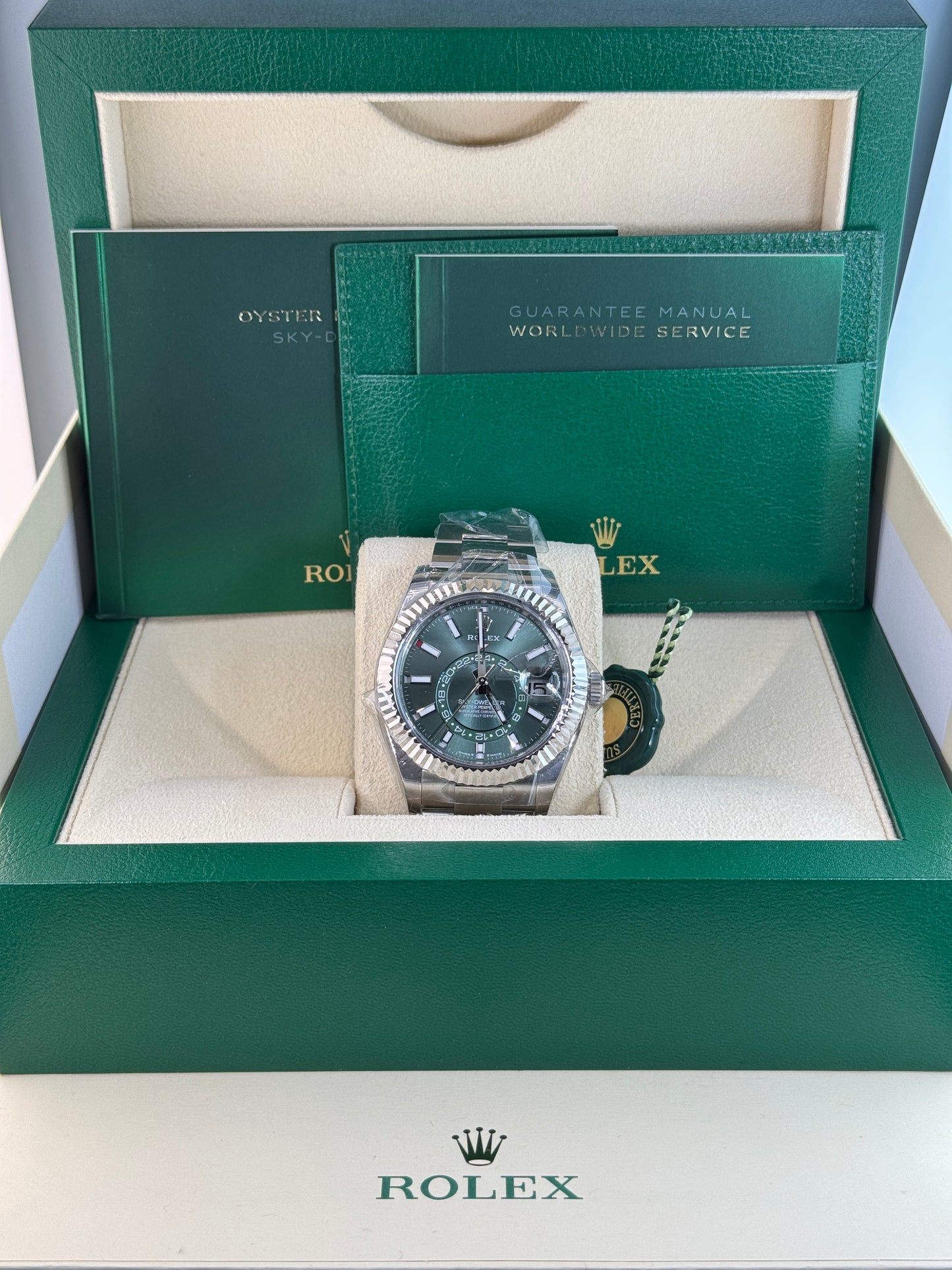 2025 Rolex Sky-Dweller Green Oyster