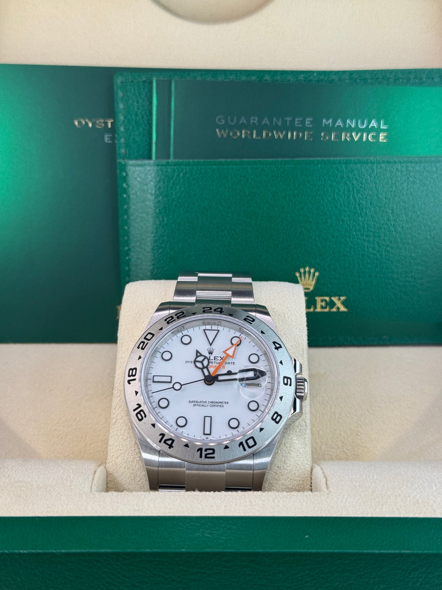 2025 Rolex Explorer II White Polar Dial