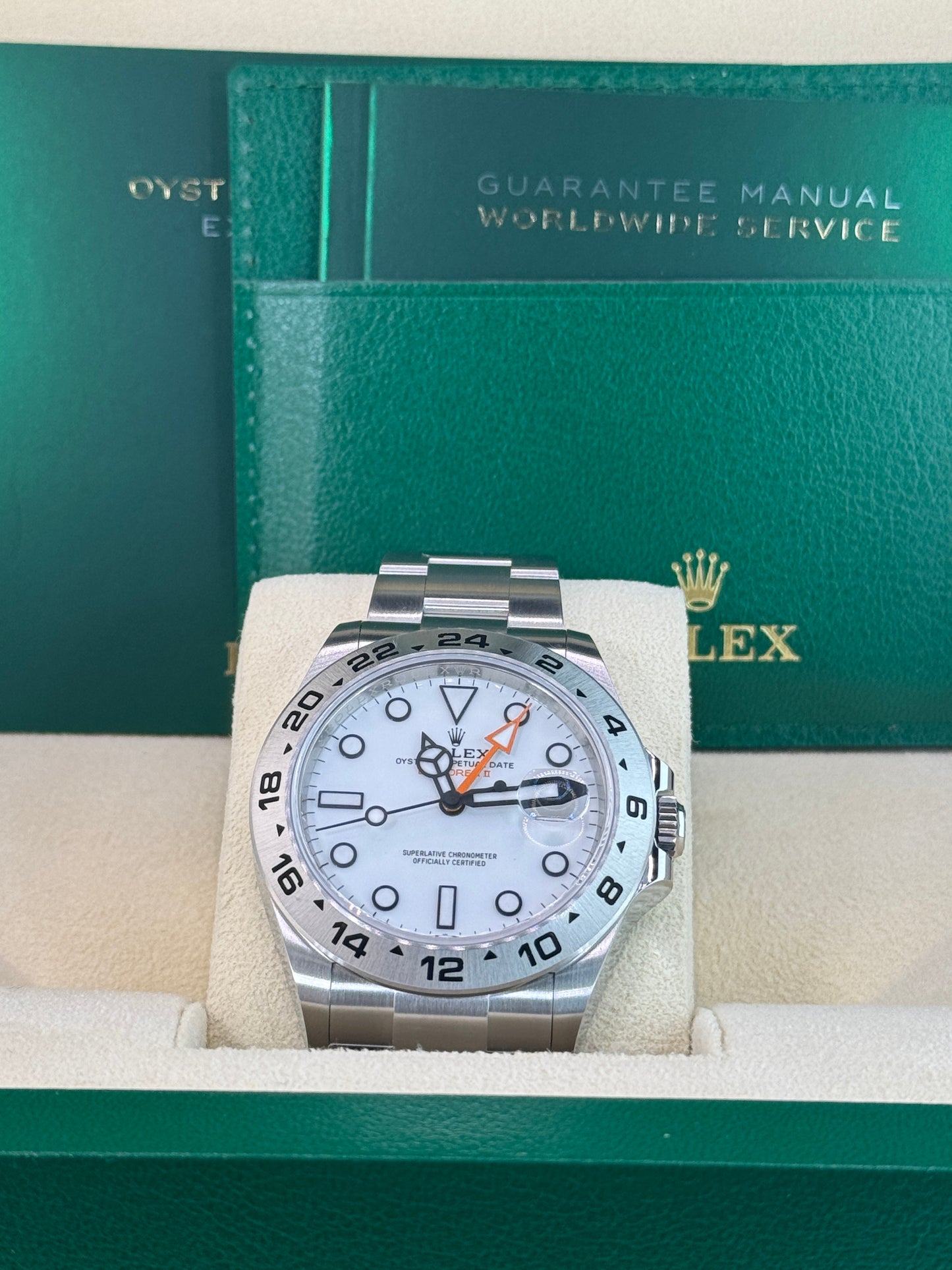 2025 Rolex Explorer II White Polar Dial