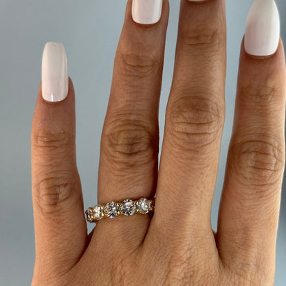 14KT Gold Lab Diamond Eternity Band