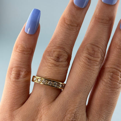 14KT Gold Diamond Band