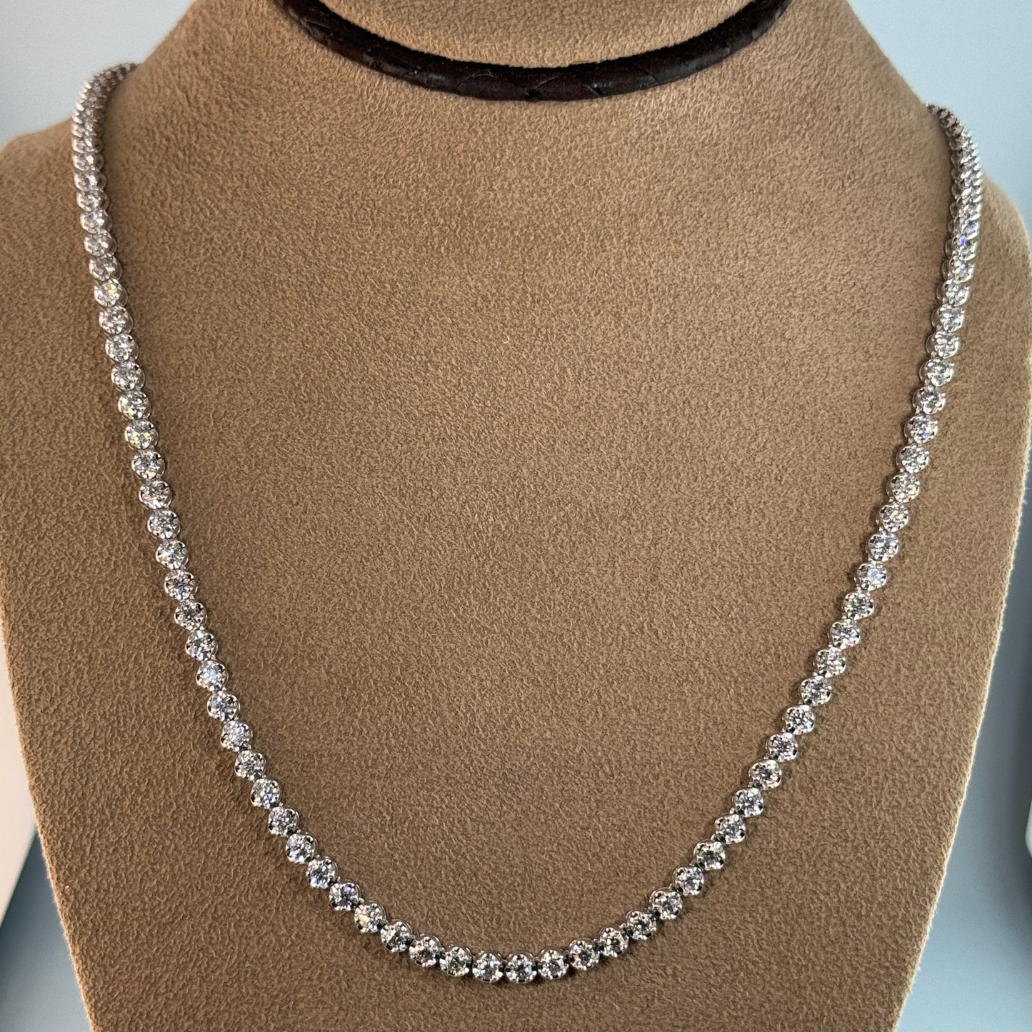 14KT Gold Diamond Tennis Necklace