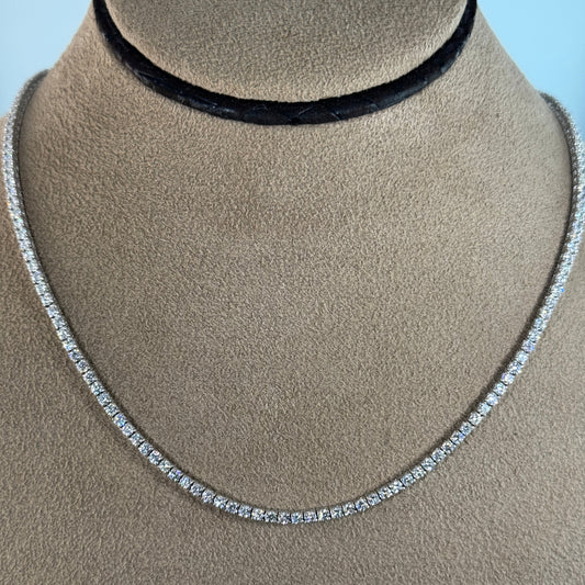 14KT Gold Diamond Tennis Necklace