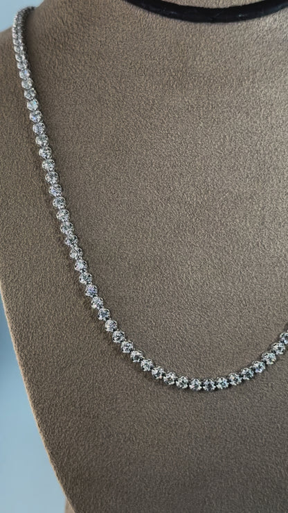 14KT Gold Diamond Tennis Necklace