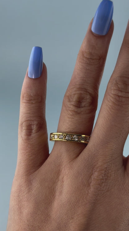 14KT Gold Diamond Band