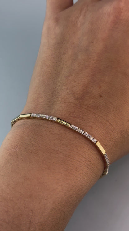 14KT Gold Diamonds Bracelet