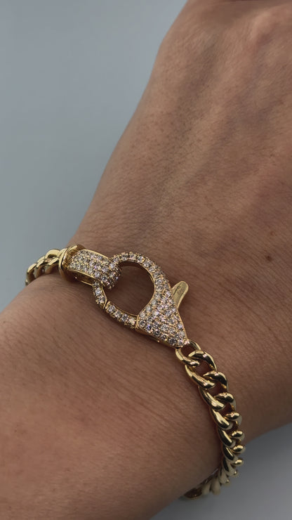 14KT Yellow Gold Diamond Bracelet