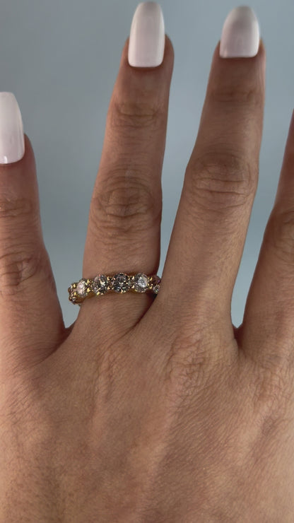 14KT Gold Lab Diamond Eternity Band