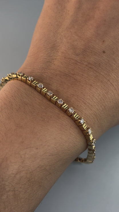 14KT Gold Diamonds Bracelet