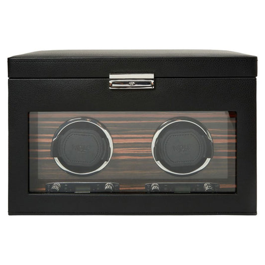 Wolf | Roadster Double Watch Winder With Storage