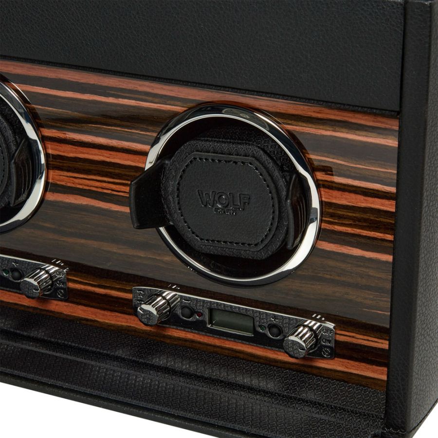 Wolf | Roadster Triple Watch Winder With Storage