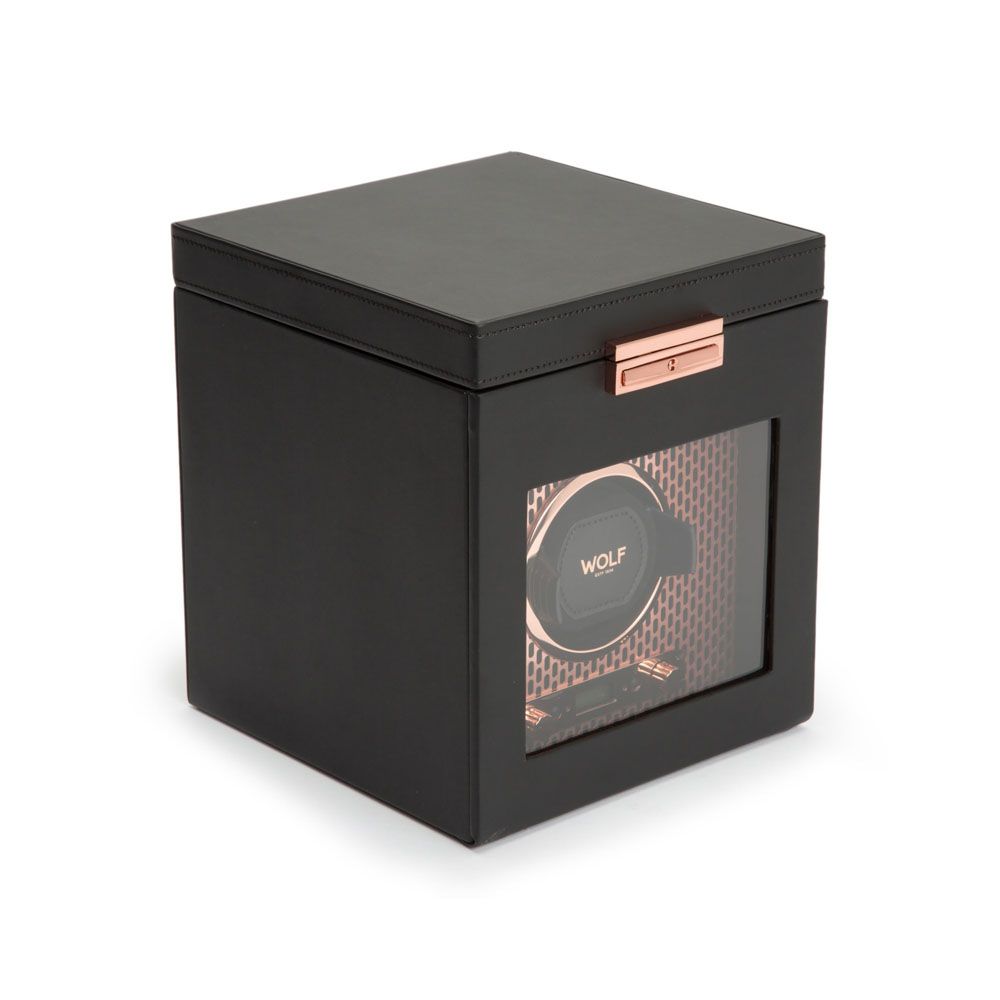 Wolf | Axis Single Watch Winder With Storage