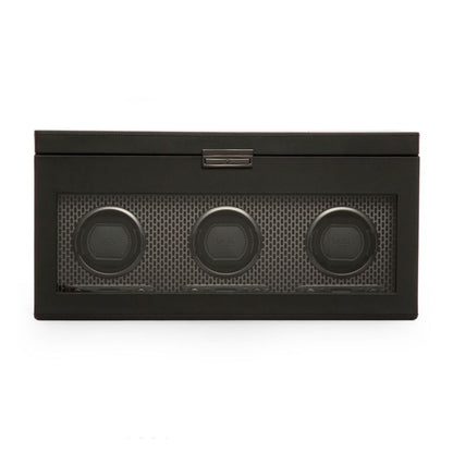 Wolf | Axis Triple Watch Winder With Storage