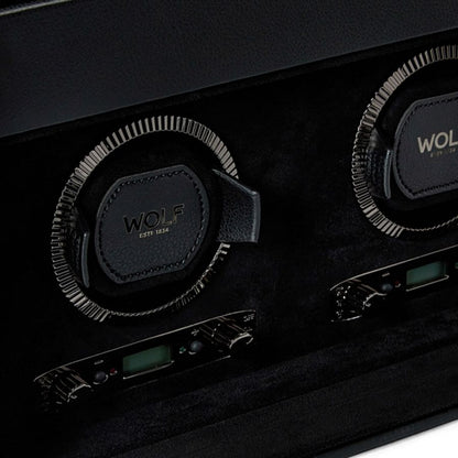 Wolf | British Racing Double Watch Winder With Storage