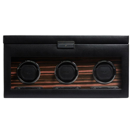 Wolf | Roadster Triple Watch Winder With Storage